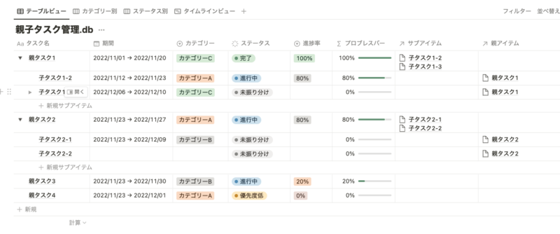 タスク管理サンプル